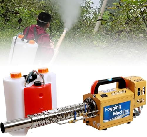 WEIZIIA Spray Nebulizer, Professional Fog Machine, Portable Thermal Fogger, Disinfection Sprayer with 15-Liter Solution Tank and 2-Liter Fuel Tank,350