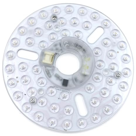 XAGMODSHN Lampada da incasso di ricambio per ventola da 24 W, lampadina a LED regolabile, facile installazione, struttura in alluminio per ventilatori a soffitto 220 V, parte di riparazione