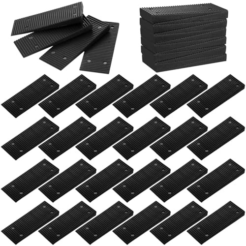 32 STK Ausgleichskeile Kunststoffkeile, Unterlegkeile Möbelkeile, Kunststoff Keile Universell Plastikkeile Nivellierkeile für Möbel Schrank Türen Fenster Tischstuhlfüße Nivellierunterlagen(8 x 3 cm)