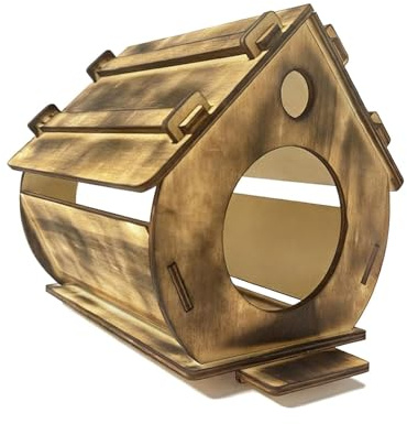 Folpus Casa de pájaros Colgante Casa de pájaros de Madera Amigos emplumados Lugar Acogedor y cálido Refugio para, 25x19x20cm