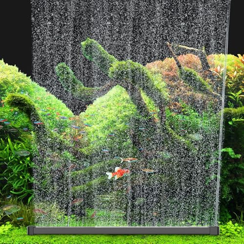 hygger Fish Tank Air Bubbler 60CM, Air Stones for Fish Tanks, Quiet Aquarium Bubble Long Strip, High Dissolved Oxygen Diffuser Bar, Micro Bar Bubbler Airstones for Freshwater Saltwater