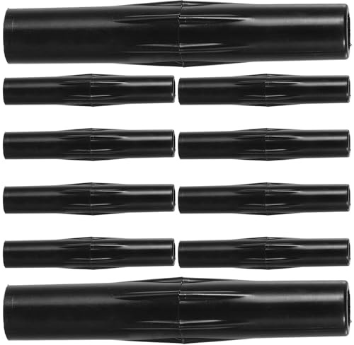 Supvox 10 Stück 6mm Fahnenmast Verbindungskupplungen, ABS Anschlusshülse für Glasfaser Fahnenstangen, Zeltstangen Verbindungsstück und Verlängerungskupplung Zubehör für Außeneinsatz