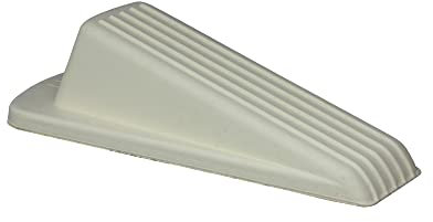 Shepherd Hardware Heavy Duty Rubber Door Wedge, Off White