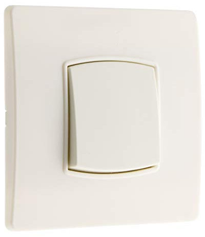 Zenitech - Interruttore Va & Vient Borne-Auto con Viti e Griffe - Compatibile con Scatole di Incasso Standard - Fissaggio Invisibile - Cablaggio Rapido - Bianco