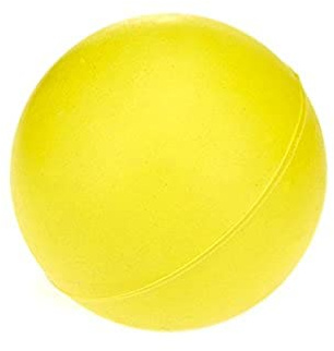 CLASSIC Pet Products - Bola de Goma sólida, pequeña, 60 mm, Color Amarillo