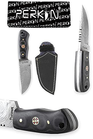 Perkin Knives Damaststahl Jagdmesser - Kleine Jagdmesser