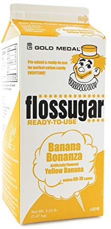 Gold Medal 3218 Banana Flossugar, 3.25 lb Carton Each