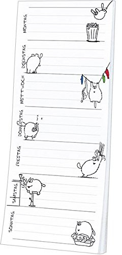 Magnet Notizblock Wochenplaner Katze, Catzz, Kühlschrankmagnet