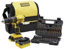Stanley FMC626DM2SA-QW - Taladro de percusión eléctrico inalámbrico (18 voltios/4 amperios)