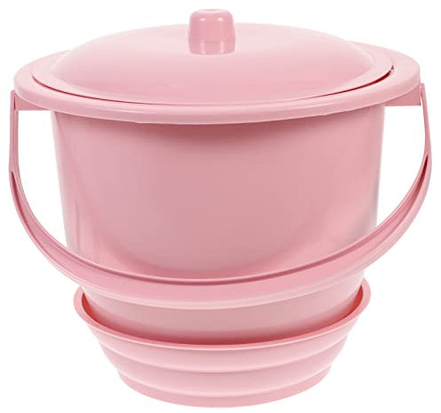 YARNOW 1stk Kindertopf Bettpfannen-urinalflasche Nachttopf Mit Deckel Badezimmerkammer Unisex Töpfchen Urinal Eimer Piss-topf Pipi-topf Plastik Verdicken Männliche Urinflasche Kleinkind
