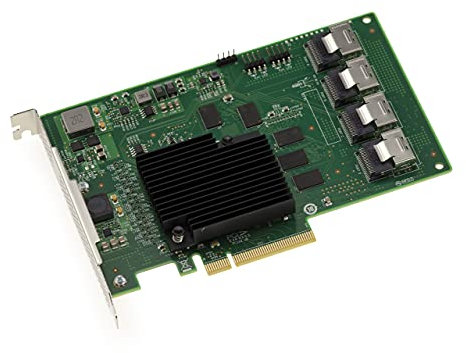 KALEA-INFORMATIQUE Carte contrôleur PCIe 2.0 SAS 6GB 16 Ports internes. Modèle OEM 9201-16I SAS 2116