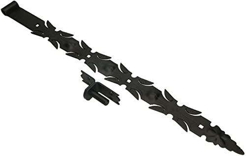 KOTARBAU® Ladenband Schmiedeeisen mit Kloben 800 mm Türband Torband Türscharnier Torscharnier Scharnier Band Baubeschlag Torbeschlag Rostfrei Fensterladenband Pulverbeschichtet