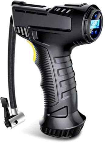 offershop Compressore Aria Portatile Digitale Senza Fili Batteria Ricaricabile USB 120w 12v Schermo LCD Mini Pompa Elettrica Gonfiatore Ruote Penumatici Auto Moto Bici