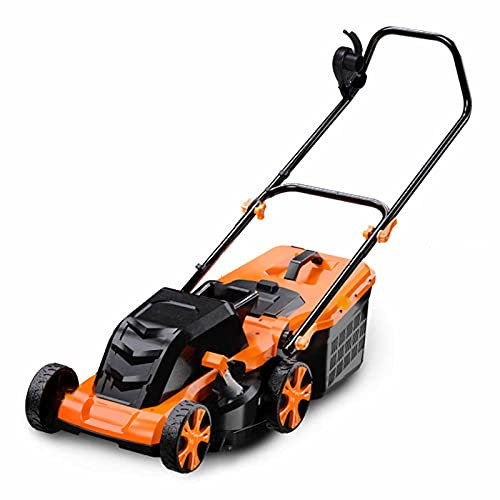 Tondeuse à Gazon électrique, tondeuses à Gazon Pliables avec boîte de Collecte de 45 L, 3 Positions réglables en Hauteur, déchaumeur Filaire pour Jardin, 2300 W