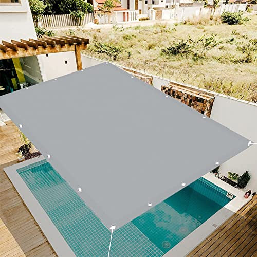 SunSail Wasserdicht Rechteckig 1.2 x 3 m UV-Schutz Windschutz Outdoor Schattiernetz Leicht Und Haltbarkeit für Balkon Terrasse Garten Outdoor, Hellgrau