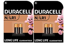 4 pilas Duracell N/LR1 E90 (2 blísters de 2 baterías) 4 pilas