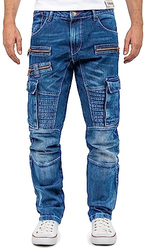 Cipo & Baxx Jeans da Uomo CD798-bans Blu W36/L32