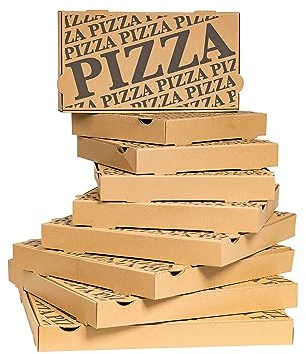 karton-billiger | Pizzakarton Pizzaschachtel Calzone Pizzabox | 9 Größen! | 100 Stück inkl. Verpackungslizenz! (40x40x4 cm)