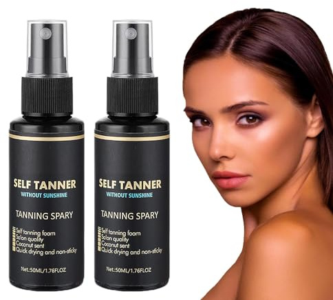 Professionnel Mousse Auto-Bronzante,Mousse autobronzante pour un bronzage Naturel Sans Exposition au Soleil,Hâle Naturel,Hydratant,Pour les Peaux Sensibles,Cadeau de la Fête des Mères (2PCS)