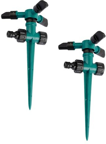 Irrigatori da giardino, irrigatori rotanti per prato, spruzzatore automatico a 360 °, sistema di irrigazione per giardino, fattoria, verdure, fiori, erba, piante da prato