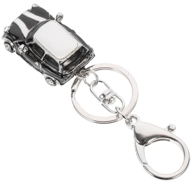 DEARMAMY Mini Schlüsselanhänger Auto Schlüsselring Mit Legierung Anhänger Dekorativer Auto Schlüsselhalter Für Zubehör Praktisch Und Vielseitig Für Taschen Und Schlüssel