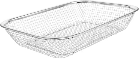 Stainless Steel Rectangular Dishwasher Basket for Tableware | Silver Finish, Stronger Bearing Capacity, Rapid Drain Water, Dishwasher and Store Baking Gadgets Use