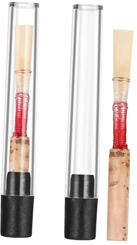 HYTROVE 2 Stück Oboenrohrblätter aus Bambus Weich und Langlebig Leichtes Oboenzubehör für Professionelle Auftrittsanlässe Zufällige Farbe