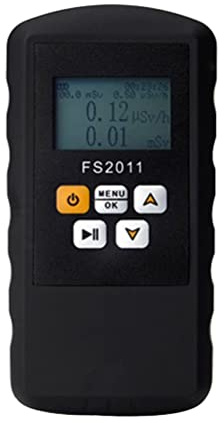 Geigerzähler, Nuklearer Strahlungsdetektor, 0,01-1000 μSv/h Messbereich, X Beta Gamma Strahlung, Tragbarer Strahlungsmesser mit Einstellbaren Alarmen, Großes LCD Display