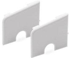 85mm Profile 22 Window Sill End Caps (5 Pairs) - White