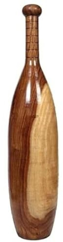 Wooden Mugdar/Meel/Clubbell 5KG Traditional Indian Karla Kattai for Strength Handcrafted Sheesham Wood Fitness Equipment.