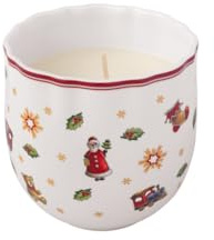 Villeroy & Boch - Toy's Delight doftljus Cinnamon Cake 9 cm flerfärgat, jul, julljus, juldoft, dekoration, ljus i mugg, premiumporslin, vax