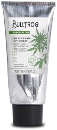 Bullfrog Anti-Stress Peeling-Gel 100ml – Tiefenreinigung für das Gesicht – Entfernt Unreinheiten – Mit Noten von Hanf, Grapefruit, Salbei und Zedernholz