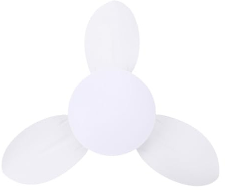 Fabater Ventilatore da Soffitto Dimmerabile, Montaggio a Incasso, 25 Pollici, LED Piccolo, 6 velocità, Motore DC Silenzioso per Camera da Letto, Telecomando Incluso (WHITE)