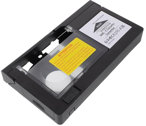 GRIRIW Digital Vhs-c Tape Adapter Converter for Camcorder Playback, Vhs to Vhs-c Cassette Adapter Compatible with Vcr Players, Video Tape Conversion Tool for Home Use