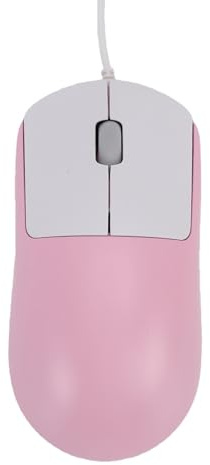 Tangxi Ratón óptico con Cable, Ratón óptico con Cable USB para Ordenador de 1200DPI, Ligero Ergonómico Plug and Play para Ordenador Portátil de Sobremesa (Pink)
