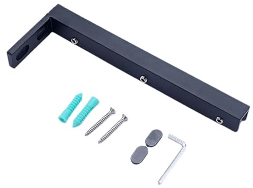 Barre de support pour porte de douche en acier, Barre stabilisatrice de mur douche en acier inoxydable 240 mm multicolore(Black - Right)