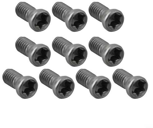 Juego de tornillos Torx de repuesto, 10 piezas M2 5 y para M3 5 para herramientas de torno CNC, diseñados para fijación de inserción de carburo en maquinaria y montaje de barcos (M2.5 x 6 mm)