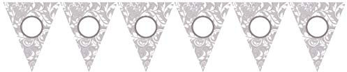 amscan 129250 Bunting Silver Paper Personalised 365 x 25.4 cm Banner Garland Party Chain