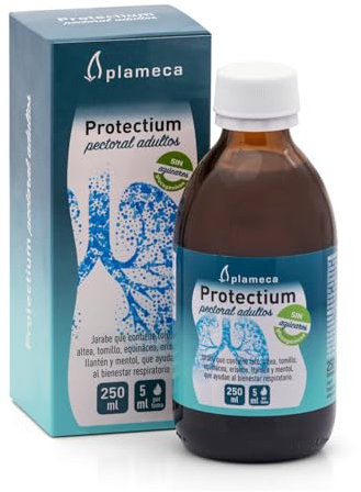 PLAMECA - Protectium Pectoral Adultos, Ayuda al Bienestar Respiratorio, al Mantenimiento de Defensas y al Sistema Inmunitario, con Tolú, Altea, Tomillo, Savia Pino y Equinácea - 250 ml