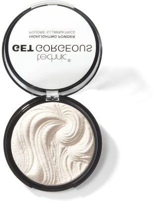 Technic Get Gorgeous Highlighting Powder - Pressed Shimmer Face Makeup Compact with a Shine for a Natural Glow. Shade: Original 6g