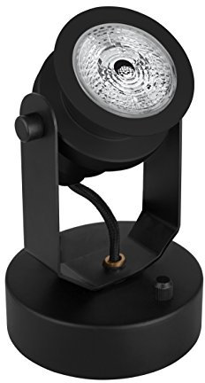 Osram Vintage Edition 1906, Decospot Single, Schwarz, Wand- und Deckenleuchte, IP20, inklusive Leuchtmittel, Aluminiumgehäuse
