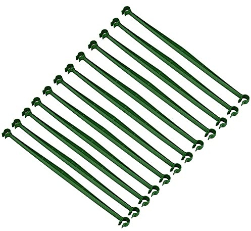 CENPEK 24 conectores expandibles de enrejado, brazos de estaca para jaula de tomate, soportes de biela de plástico, suministros de jardinería para cualquier estaca de planta