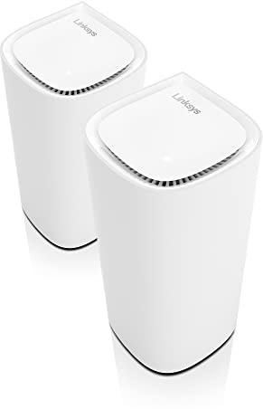 Linksys Velop Pro 6E WiFi Mesh System | Two Cognitive Mesh Tri-Band routers with 5.4 Gbps (AXE5400) Speed | Whole Home Coverage up to 6,000 sq ft | Connect 200+ Devices | 2Pk MXEC622 | 2023 Release