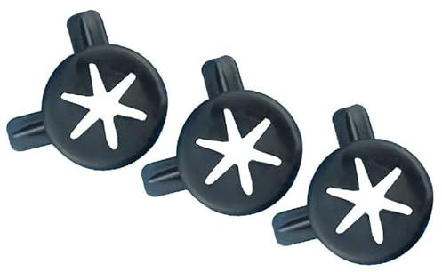 WaRfel Zubehör for Eismaschinen, Modellier-Eiskappe, 3-in-1-Modellierkappen in Sternform, Ersatzteile for Softeismaschinen, Düsendeckel, Innendurchmesser 28 mm (Color : A)