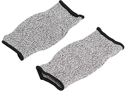 Eujgoov 2 Stück Schnittfeste Ärmel, Schnittfeste Ärmel, Armschutz, Professioneller Sicherheits-Armschutz der Stufe 5 für Gartenarbeit, Trimmen, Schnitzen, 20 Cm