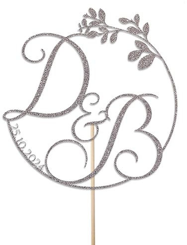 KreateSquare Personalised Cake Topper, Custom Name Party Cake Decoration