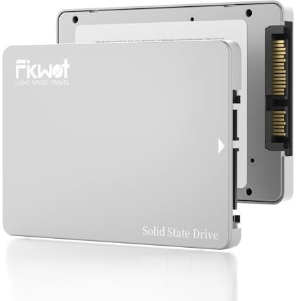 Fikwot FX812 Pro SSD 2.5 SATA III de 1To avec Cache DRAM, 3D NAND TLC, SSD SATA 1ToJusqu'à 560 Mo/s, écriture Continue sans Ralentir, Compatible avec Ordinateur Portable et PC de Bureau