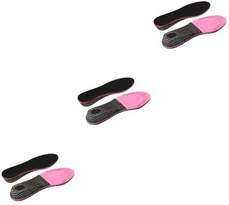 minkissy 3 Stück Paar Fuß Einlegesohlen elastic elastikband elastischer guertel gummizüge fußbett insole unsichtbare Ferseneinlage Gel Höhe erhöhen Einlegesohle absorbierende Einlagen
