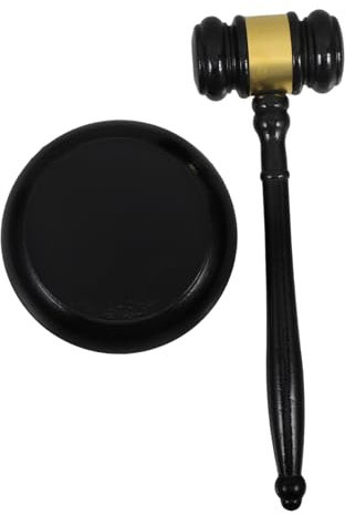 DIYEAH Martillo De Subasta Para Abogado De Madera Para Juez Martillo De Subasta Especial Sala De Tribunal De Juez Para Ceremonias De Graduación