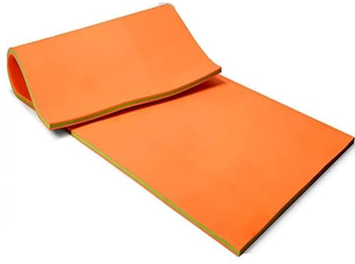 Alfombra Flotante, Isla Flotante, 3 Capas Flotantes De Agua para Niños Y Adultos, Alfombra De Espuma XPE Resistente Al Desgarro para Mar, Playa, Océano,Naranja,1.8mx0.6mx3.3cm